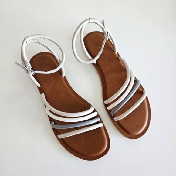 NWOT Toms | Willa Leather Strappy Putty Sandal, Women's 9.5 - Picture 4 of 8